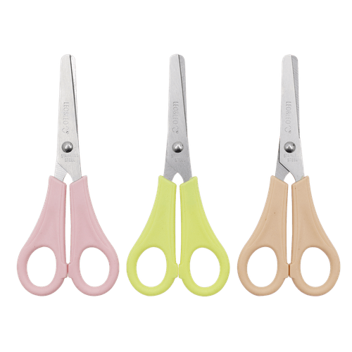 Tesoura Escolar Plus Pastel Trend Display C/24 Und Leoeleo