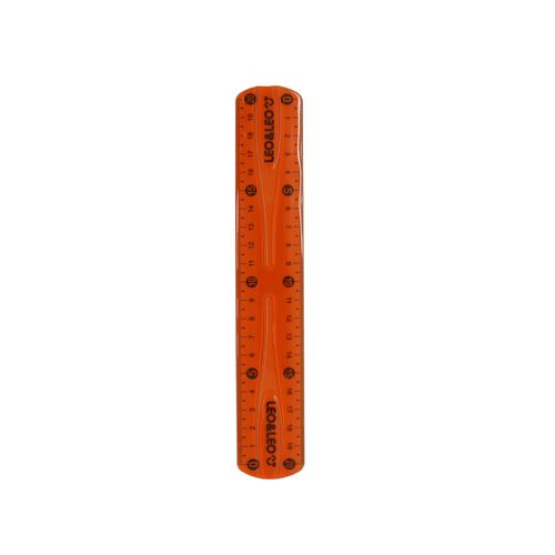 Regua Flexivel 20 Cm Cores Sortidas Cx/25 Und Leoeleo