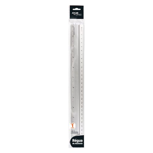 REGUA DE ALUMINIO 30 CM UND JOCAR OFFICE