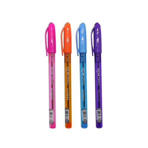 Caneta Esf. Easy Colorida Media Cx/20 Bls 4 Canetas Jocar Office