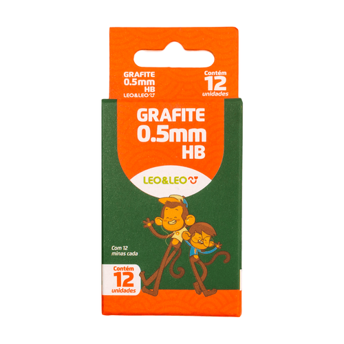 Mina De Grafite Hb 0.5Mm 12Mina  Cx/12 Tubo  Leoeleo