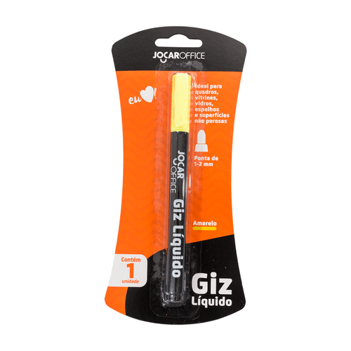 Giz Liquido Amarelo Blister Cx/12 Blister Jocar Office
