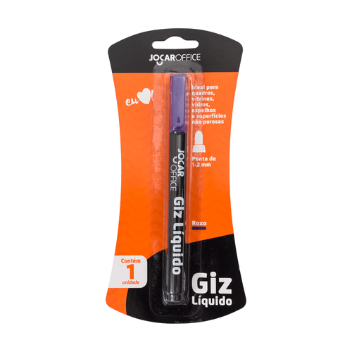 Giz Liquido Roxo Blister Cx/12 Blister Jocar Office