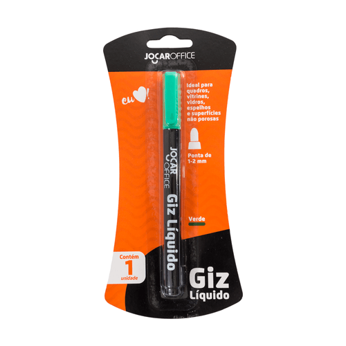 Giz Liquido Verde Blister Cx/12 Blister Jocar Office