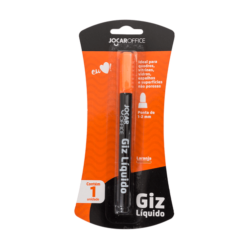 Giz Liquido Laranja Blister Cx/12 Blister Jocar Office