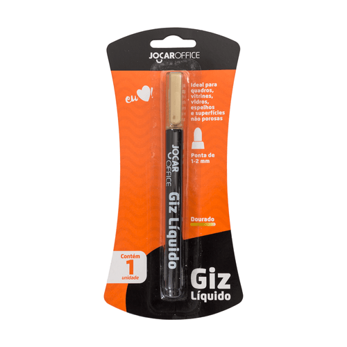 Giz Liquido Dourado Blister Cx/12 Blister Jocar Office
