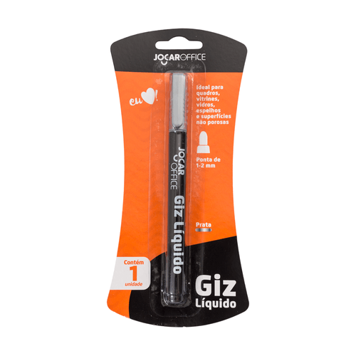Giz Liquido Prata Blister Cx/12 Blister Jocar Office