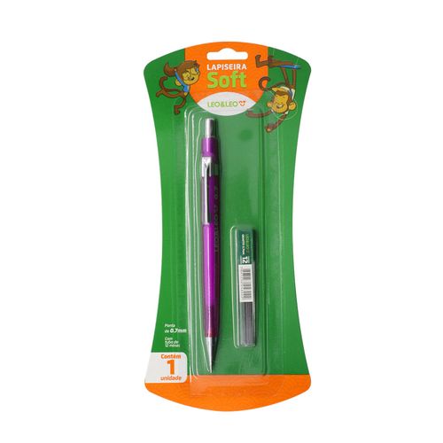 Lapiseira Soft 0.7 Triangular Blister Cx/12 Und Cores Sortidas Leoeleo