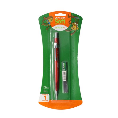 Lapiseira Soft 0.7 Triangular Blister Cx/12 Und Cores Sortidas Leoeleo
