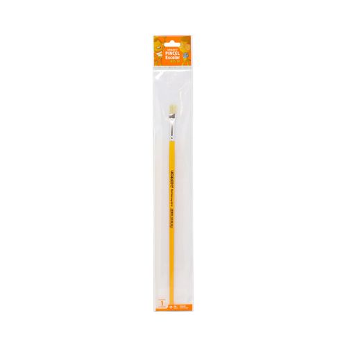 Pincel Escolar Chato Longo Blister 815-10 Cx/24 Blister  Leoeleo