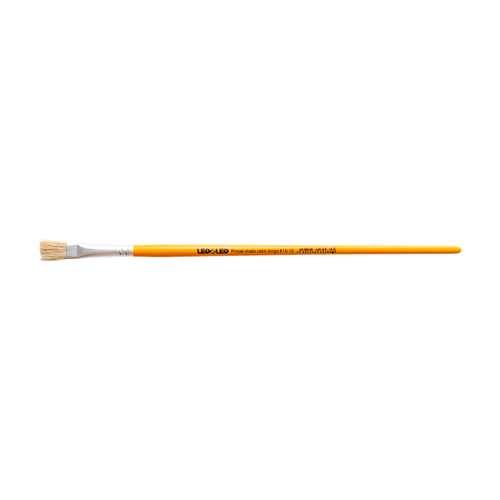 Pincel Escolar Chato Cabo Longo Ref.815-12 Pct/12 Leoeleo
