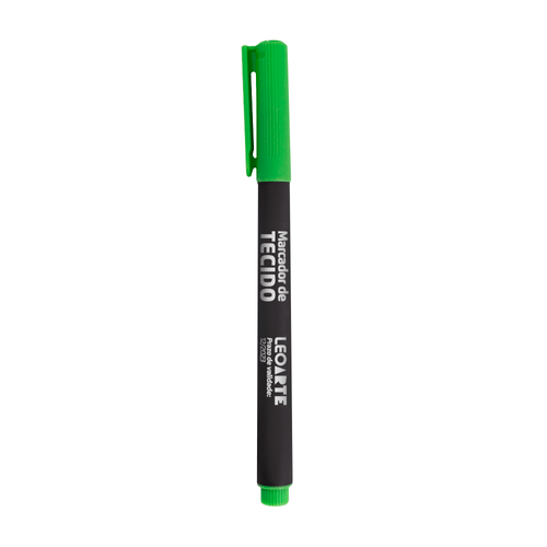 Marcador Tecido/Uniforme Blister Verde Cx/12 Blister Leoarte