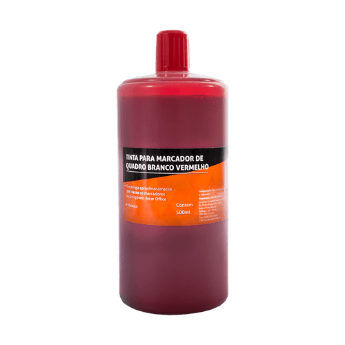 Tinta Marcador Quadro Branco 500Ml Vermelho Und Jocar Office