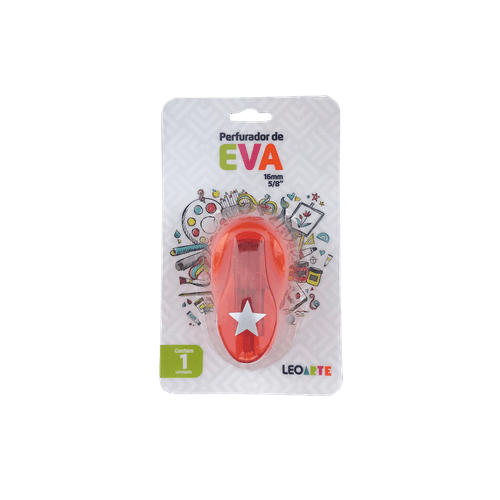 Perfurador De Eva 16Mm Estrela Cx/12 Blister Leoarte