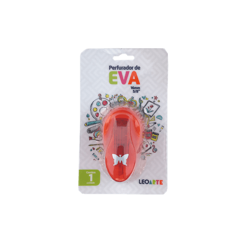 Perfurador De Eva 16Mm Borboleta Cx/12 Blister Leoarte
