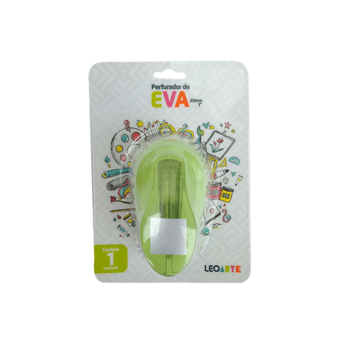 Perfurador De Eva 25Mm Quadrado Cx/8 Blister Leoarte