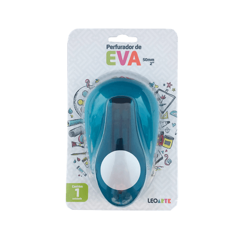 Perfurador De Eva 50Mm Circulo Cx/4 Blister Leoarte