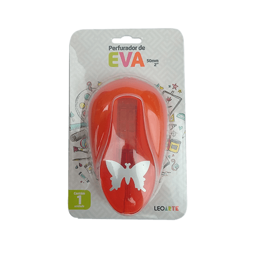 Perfurador De Eva 50Mm Borboleta Cx/4 Blister Leoarte