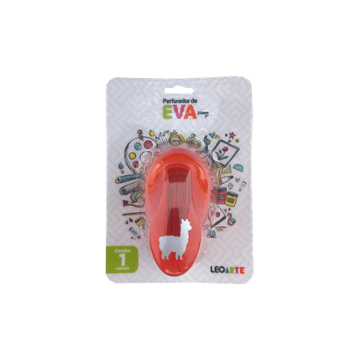 Perfurador De Eva 25Mm Lhama Cx/8 Blister Leoarte