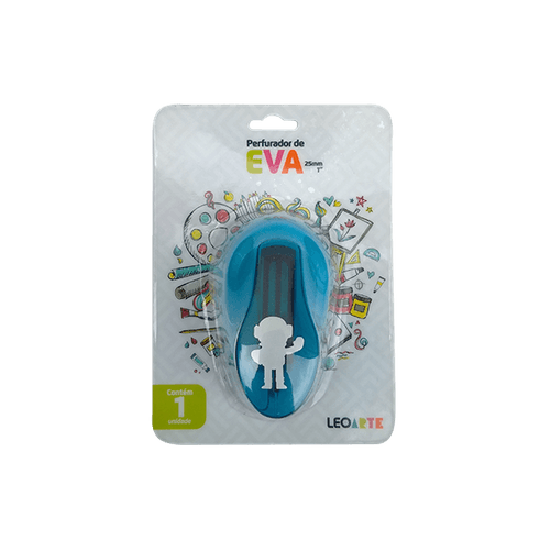 Perfurador De Eva 25Mm Astronauta Cx/8 Blister Leoarte