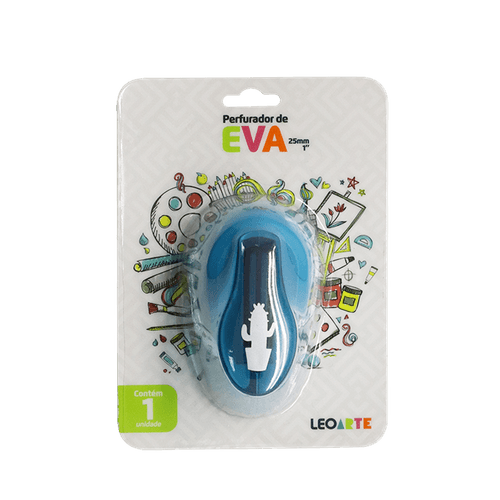 Perfurador De Eva 25Mm Cactus Cx/8 Blister Leoarte