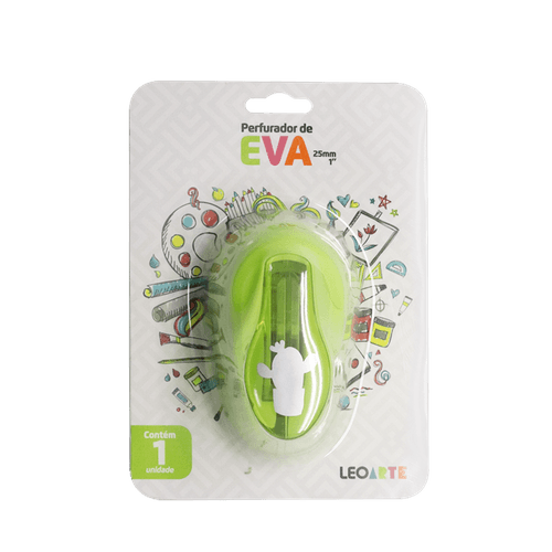 Perfurador De Eva 25Mm Cactus Cx/8 Blister Leoarte