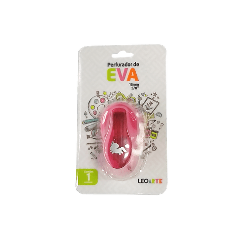 Perfurador De Eva 16Mm Unicórnio Cx/12 Blister Leoarte
