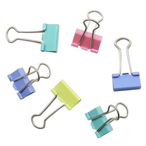 Prendedor Metal Binder Colorido 19Mm Pote/40 Un Jocar Office
