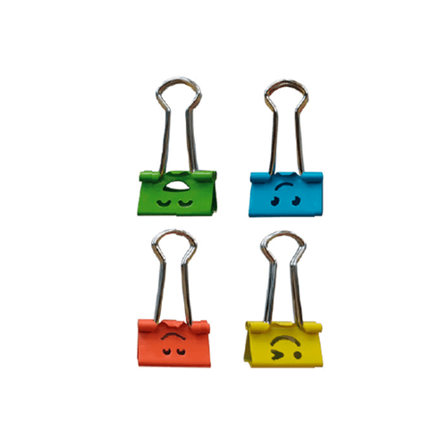 Prendedor Metal Binder Smiles 19Mm Pote/40 Unds Jocar Office