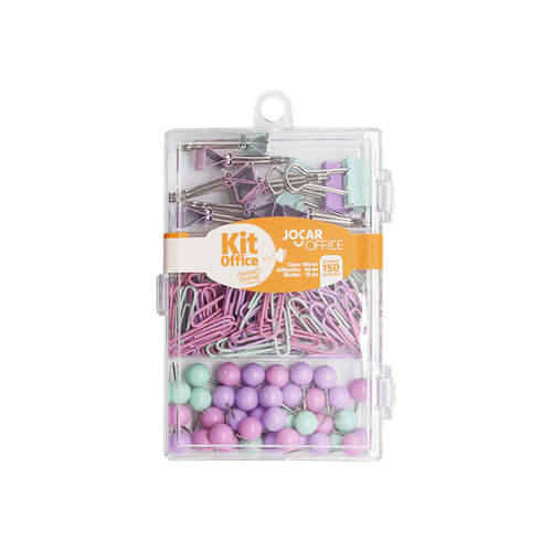 Kit Office Prendedores Alfinete, Clips E Prendedor Jocar Office