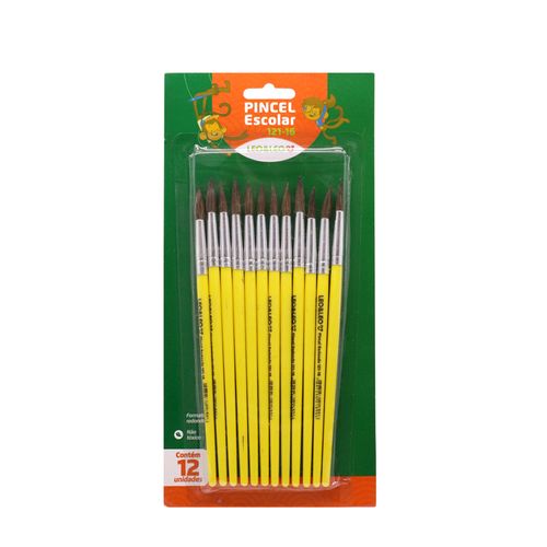 Pincel Escolar Redondo Ref.121-16 Pct/12 Leoeleo