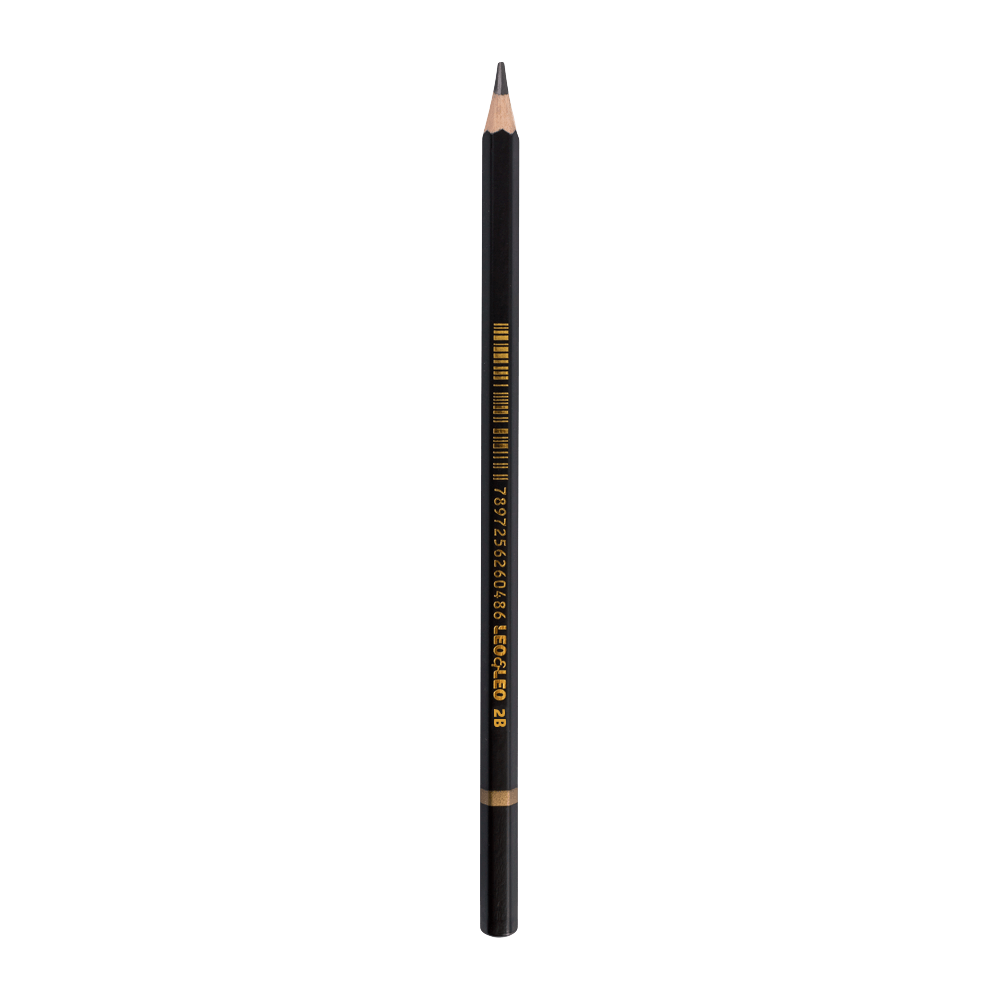 LAPIS TECNICO GRAFITE 2B MADEIRA CX/12 UND LEOELEO