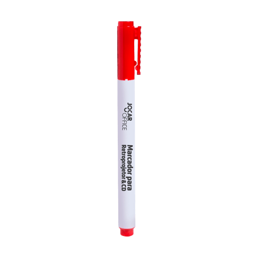 Marcador Cd/Retroprojetor Ponta 2Mm Vermelho Cx/12 Jocar Office