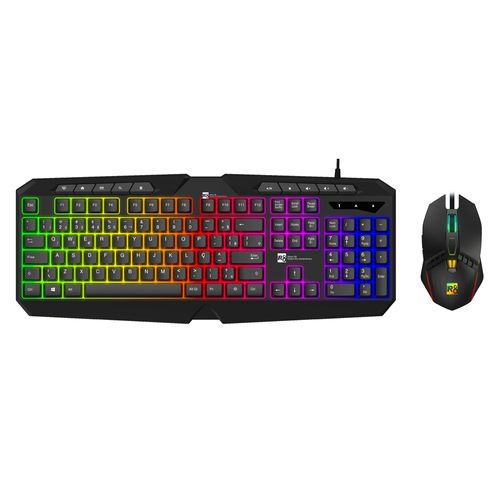 Kit Gamer Letron Teclado 114 Teclas, Rgb, Mouse 6 Botões 2.400 Dpi Multi L-Pro