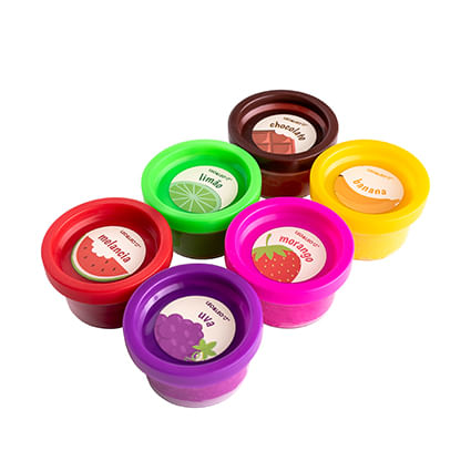 Kit Massa De Modelar Nhac 6 Cores C/Aroma Leoeleo