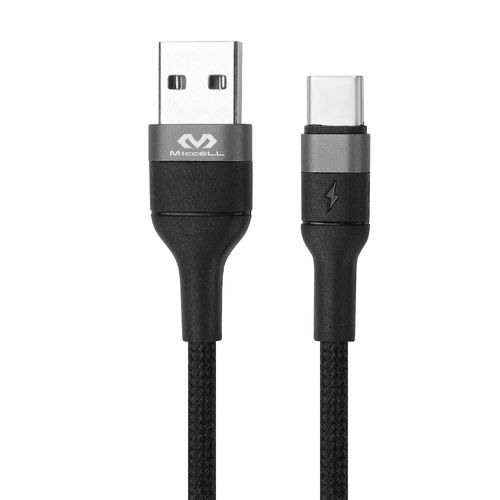 Cabo Trançado Letron Tipo C, Reforçado, 1M - Preto Vq-D109
