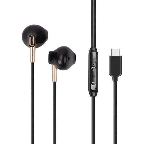Fone De Ouvido Letron Semi-Auricular 1 Metro, Redução De Ruído Tipo C - Preto