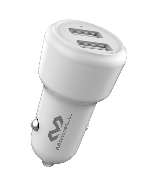 Carregador 2 Portas Usb Letron, Saída 5V-2.4A, Bivolt - Branco Vq-C03