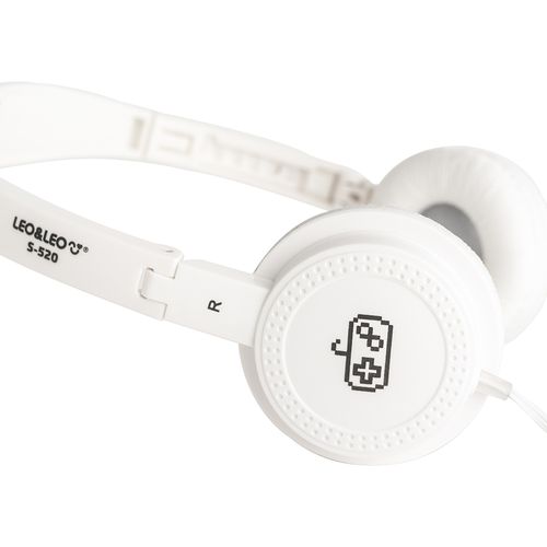Fone De Ouvido Leo&Leo C/ Microfone, Dobrável, Plugue P3 - Branco Game S-520