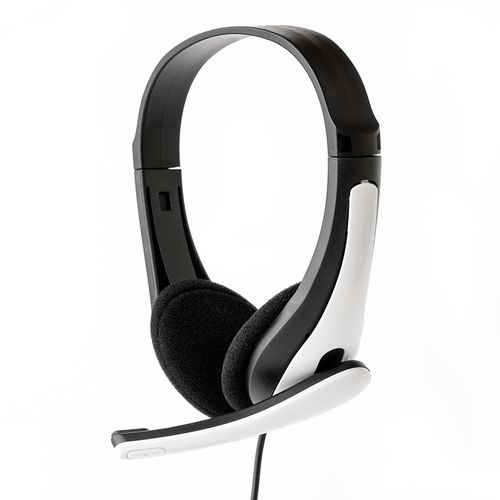 Headset Leo&Leo C/ Microfone, Ajustável, Plugue P3 - Branco Game S-T56