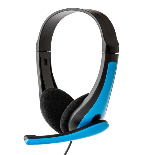 Headset Leo&Leo C/ Microfone, Ajustável, Plugue P3- Azul Leo&Leo Game S-T56