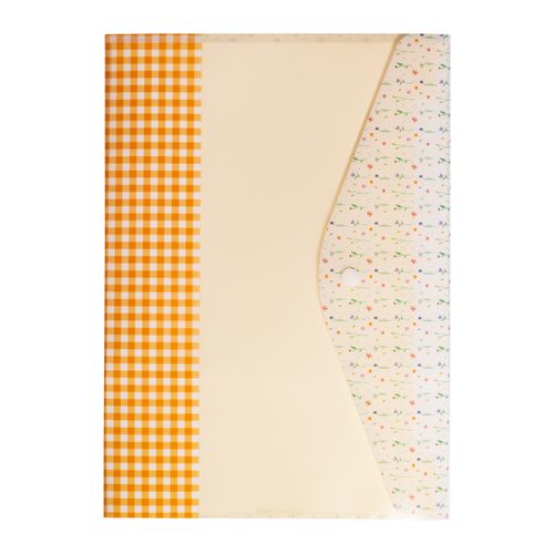 Pasta Plástica Envelope Soul Garden Xadrez Blister C/1 Und Leo Arte