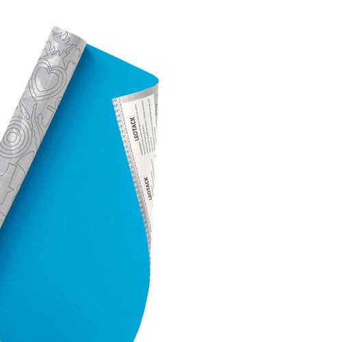 Plástico Adesivo Para Decoração Leotack Colors Azul 45Cmx10M 80Mic Rolo Leoarte