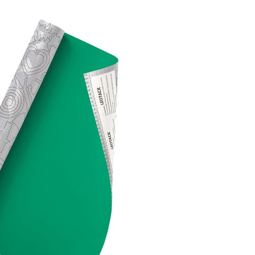 Plástico Adesivo Para Decoração Leotack Colors Verde 45Cmx10M 80Mic Rolo Leoarte