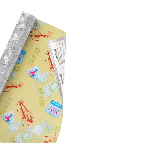 Plástico Adesivo Para Decoração Leotack Infantoteen 05 45Cmx10M 80Mic Rolo Leoarte