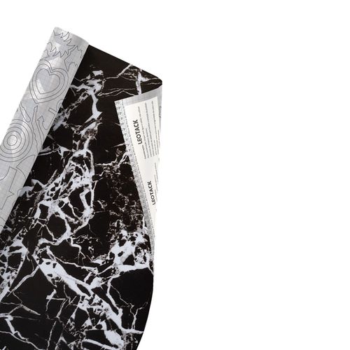 Plástico Adesivo Para Decoração Leotack Mármore 01 45Cmx10M 80Mic Rolo Leoarte