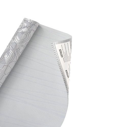 Plástico Adesivo Para Decoração Leotack Tecido 03 53Cmx10M Rolo Leoarte