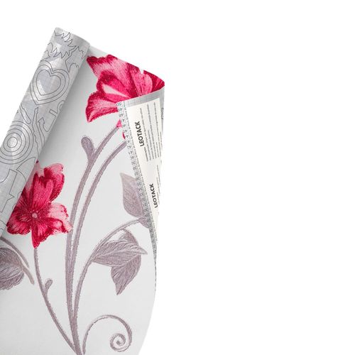 Plástico Adesivo Para Decoração Leotack Tecido 04 53Cmx10M Rol Leoarte