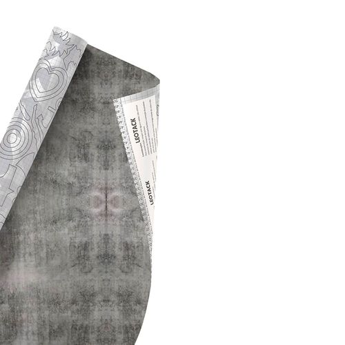 Plástico Adesivo Para Decoração Leotack Cimento Queimado 45Cmx10M 80Mic Rolo Leoarte