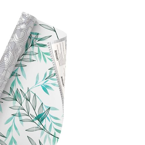 Plástico Adesivo Para Decoração Leotack Fresh Flower 45Cmx10M 80Mic Rolo Leoarte